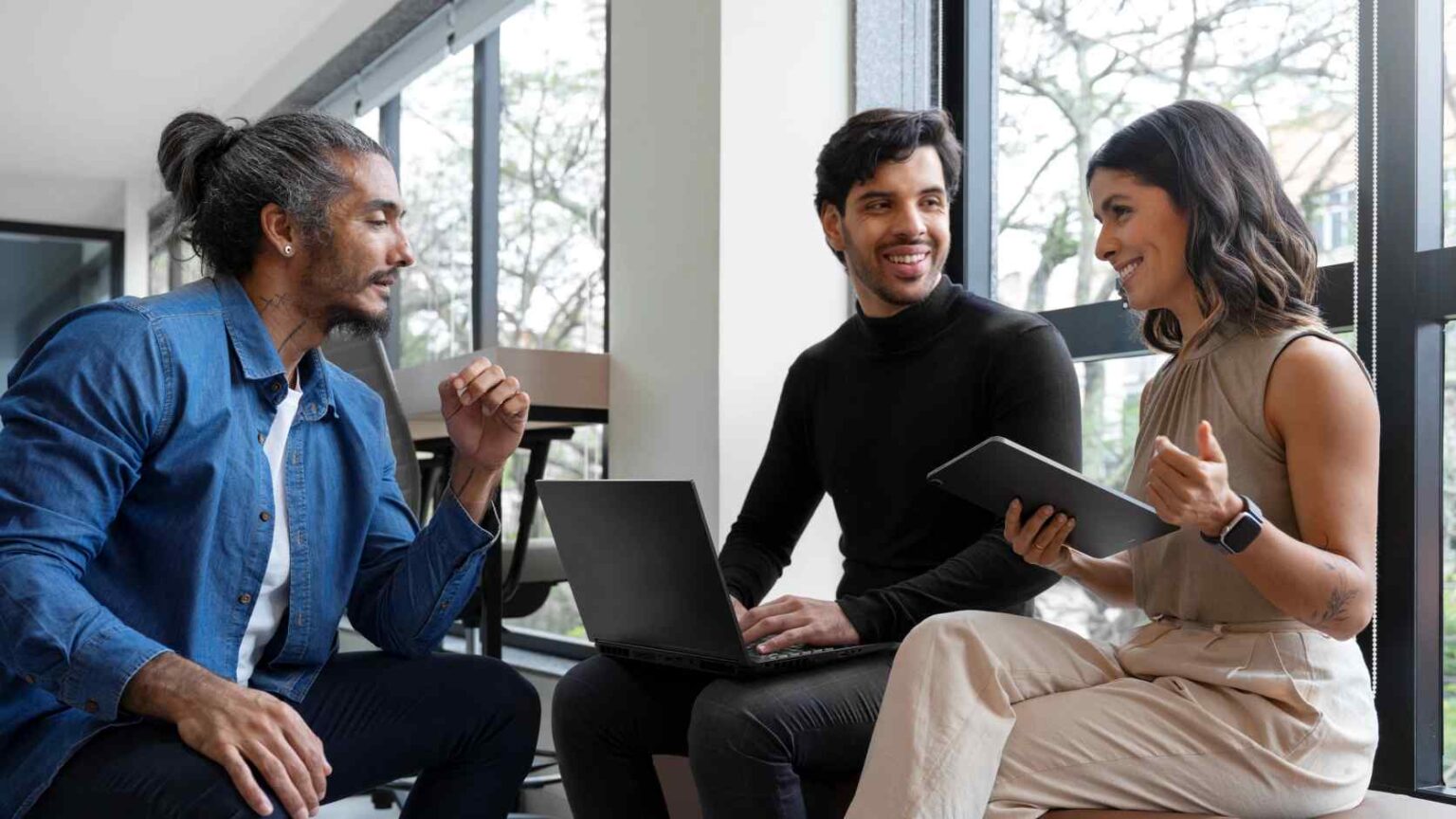 India-side product team in a calm working discussion with a global buyer