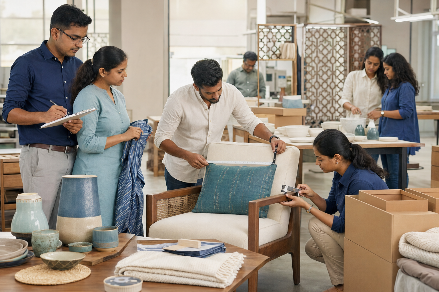 Quality professional examining product details