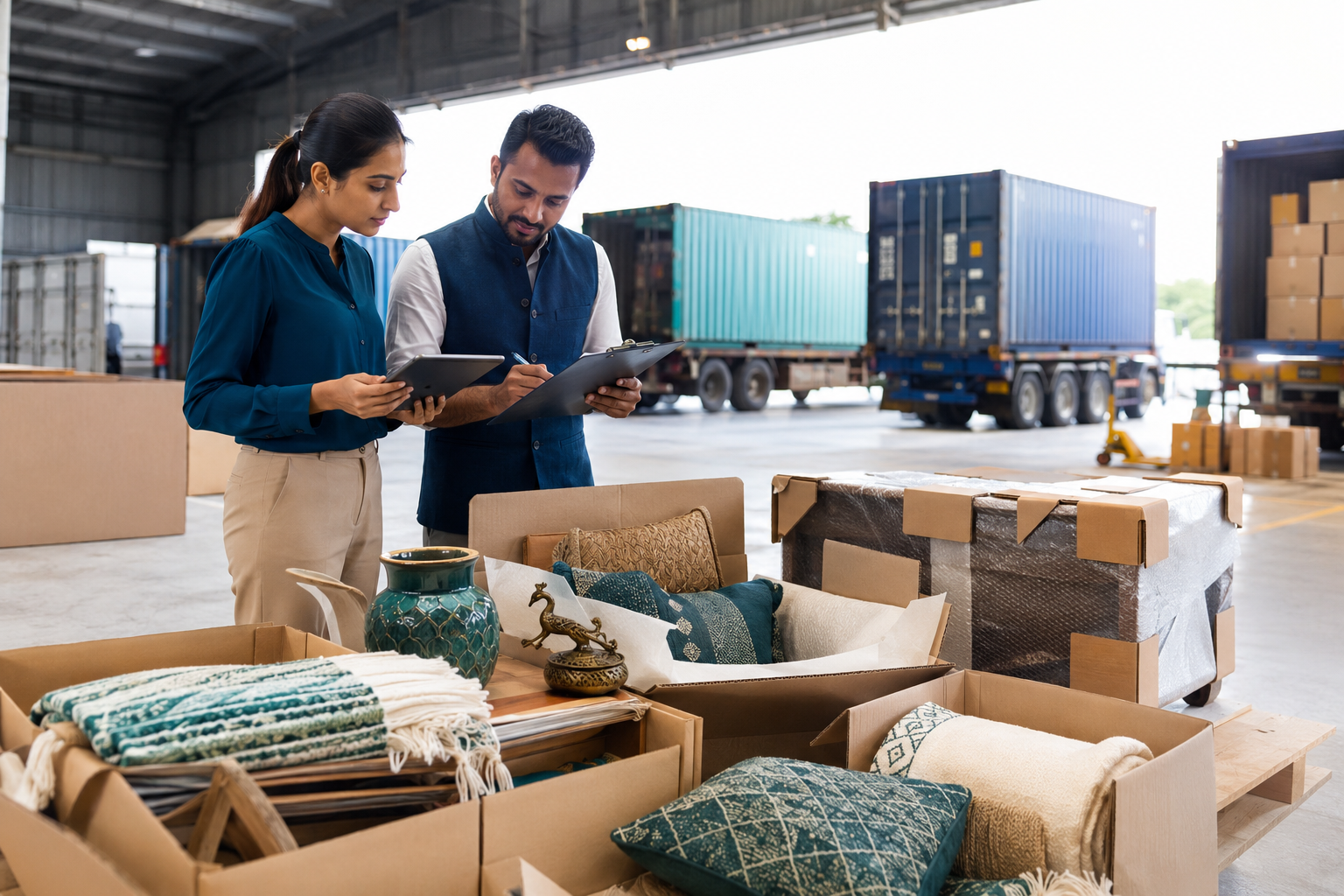 Export logistics and port coordination